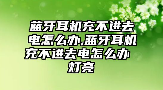 藍(lán)牙耳機充不進(jìn)去電怎么辦,藍(lán)牙耳機充不進(jìn)去電怎么辦 燈亮