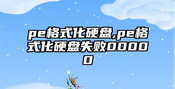 pe格式化硬盤(pán),pe格式化硬盤(pán)失敗00000