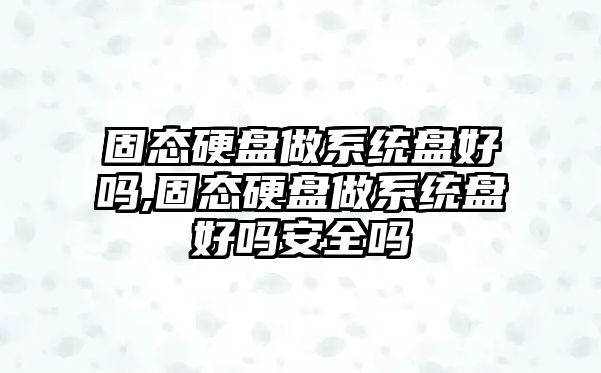 固態(tài)硬盤(pán)做系統(tǒng)盤(pán)好嗎,固態(tài)硬盤(pán)做系統(tǒng)盤(pán)好嗎安全嗎