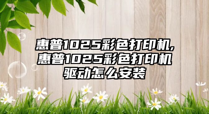 惠普1025彩色打印機,惠普1025彩色打印機驅(qū)動怎么安裝