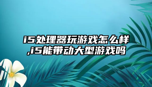 i5處理器玩游戲怎么樣,i5能帶動(dòng)大型游戲嗎