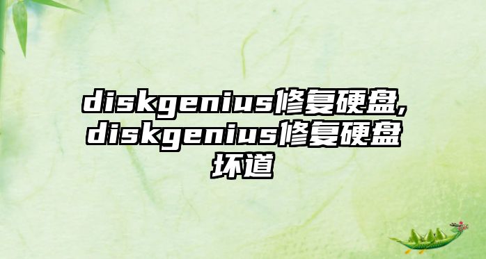 diskgenius修復(fù)硬盤(pán),diskgenius修復(fù)硬盤(pán)壞道